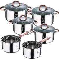 San Ignacio Roestvrij Staal Kookpan Set 10 Stukken