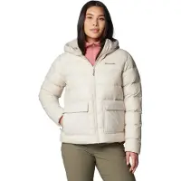 Columbia Sportswear - Jassen - Harmony Falls Hooded Down Jacket Dark Stone voor Dames - Maat L - Beige