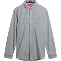 Superdry Overhemd antraciet / wit