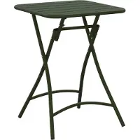 vidaXL Bistrotafel Donkergroen 55 x 55 x 72,5 cm Poedergecoat staal