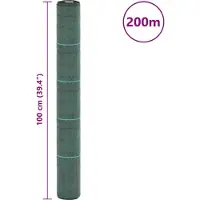 vidaXL Worteldoek 1x200 m polypropeen groen