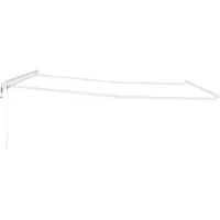 vidaXL Zonnescherm Frame Wit 500 × 350 cm Aluminium