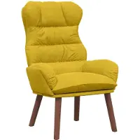vidaXL Fauteuil Geel 69 x 74 x 93 cm Fluweel