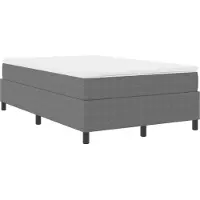 vidaXL Platformbedframe Lichtgrijs 120 x 190 cm Corduroy stof