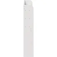 vidaXL Hoofdbord met schappen 75 cm massief grenenhout wit