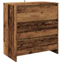 vidaXL 2-delige Dressoirs bewerkt hout oud houtkleurig