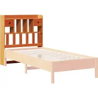 vidaXL Hoofdbord met opbergruimte 100 cm massief grenenhout wasbruin