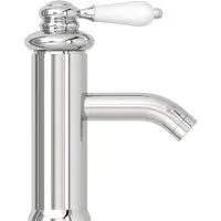 vidaXL Wastafelkraan 130x180 mm zilverkleurig