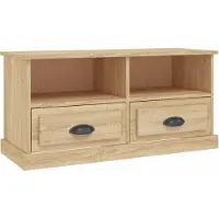 vidaXL Tv-meubel 93x35,5x45 cm bewerkt hout sonoma eikenkleurig