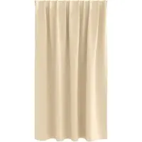 vidaXL Blackout Gordijnen met Ringen 2 pcs Crème 140 x 140 cm