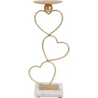 Mauro Ferretti Kandelaar Hearts 14,5×10×32,5 cm