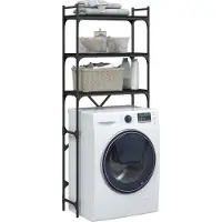 vidaXL Wasmachinerek 67x25x163 cm bewerkt hout sonoma eikenkleurig