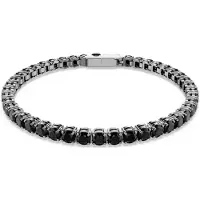 Swarovski Matrix tennisarmband 5696030 | zwarte armband voor dames, sierraad met zwarte tinten en moderne stijl