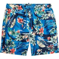 Superdry Heren Gerecycled Hawaïaans zwempak blauw (L), Strandkleding, Gerecycled polyester, Duurzaam M3010232A