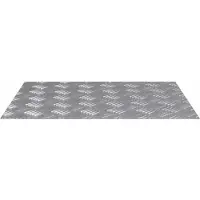 vidaXL Trapmatten 4 st 60 x 50 cm Zilver Aluminium Rechthoekig