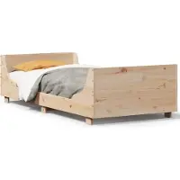 vidaXL Bedframe zonder matras massief grenenhout 90x200 cm