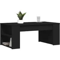 vidaXL Salontafel 102x50x45 cm bewerkt hout zwart