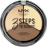 Nyx Facial make-up Powder 3 Step To Sculpt Face Sculpting Palette Light