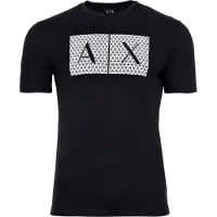 Armani Exchange Shirt donkerblauw / wit