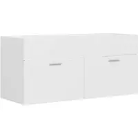 vidaXL Wastafelkast 100x38,5x46 cm bewerkt hout wit