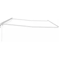 vidaXL Zonnescherm Frame Wit 600 × 300 cm Aluminium