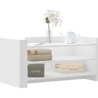 vidaXL Salontafel, wit, 100x50x50 cm, houtvezel