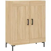 vidaXL Hoge kast Sonoma-eikenhout, 69,5 x 34 x 180 cm, houtvezel
