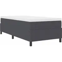 vidaXL Platformbedframe Donkergrijs 90 x 200 cm Corduroy stof