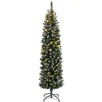 vidaXL Kunstkerstboom smal met 150 LED's 150 cm