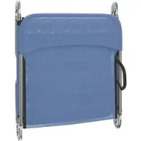 vidaXL Zonnebedden, inklapbaar, 2 stuks, blauw, textielstof en staal