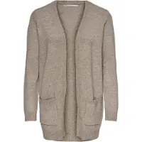 ONLY Gebreid vest 'ONLLesly' beige gemêleerd