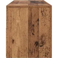 vidaXL TV-kast met LED-verlichting, vintage houtlook, 120x35x40 cm, houtvezel
