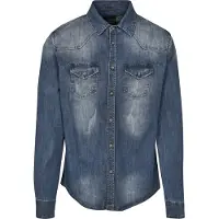 Brandit Overhemd 'Riley' blauw denim