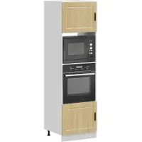 vidaXL Ovenkasten 2 st Porto bewerkt hout sonoma eikenkleurig