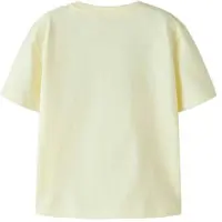 Name it MINI T-shirt lichtgeel Jongens Katoen Ronde hals Printopdruk - maat 86