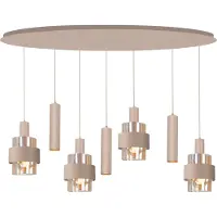 Highlight Hanglamp Marrone 7-lichts Ovaal Zand/Amber