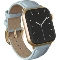 Burga Leren Apple Watch Bandje 49 / 46 / 45 / 44 Mm Bandje Dream / Goud