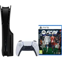 Sony PlayStation 5 Slim Disc Edition + FC 26 + Covers Zwart