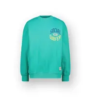 Vingino Boys Nurfs Sweater Fearless Turquoise Maat: 10 | Truien Outlet | kids | Blauw