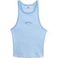 Superdry Top 'Essential' lichtblauw / wit