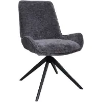 Lizzely Garden & Living Eetkamerstoel draaibaar Marloes zwart eetstoel draaibare stoel zetel