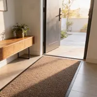 JYG Deurmat groot XXL Beige - 90x400cm - voor binnen - 2 zijden afwerking - ENTER