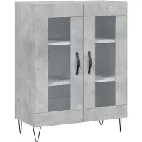 vidaXL Hoge kast 69,5x34x180 cm bewerkt hout betongrijs