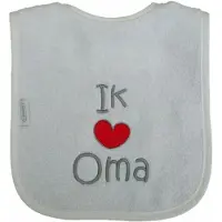 Funnies Witte slab met "Ik hou van oma"