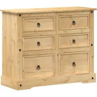 vidaXL Ladekast Corona 110x43x91 cm massief grenenhout