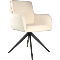 Lizzely Garden & Living SET DEAL: 6 stuks Eetkamerstoel draaibaar Lieve wit eetstoel draaibare stoel zetel