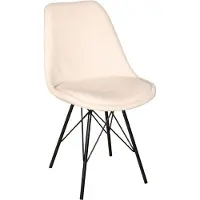 Lizzely Garden & Living Eetkamerstoel Viga beige teddy eetstoel