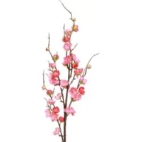 Viana Kersenbloesem Tak Decoratie Kunsttak Donker Roze 96cm 2st