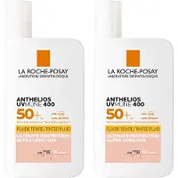 La Roche-Posay Anthelios UVMUNE 400 Getinte Fluide - Gevoelige Huid SPF50+ - Zonnebescherming voor het gezicht - Voordeelbundel 2x 50ml