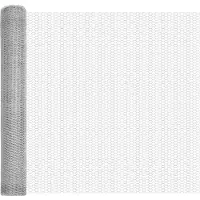 vidaXL zeshoekig gaashek met grondbevestiging 50 x 1,2 m Zilverkleurig